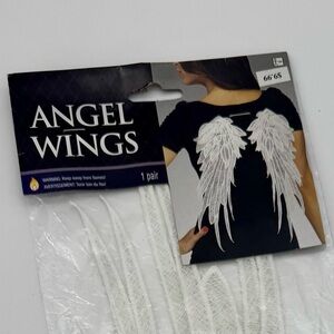 NEW White Lace Angel Wings Costume Accessory / Craft Appliqués